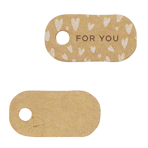 Jewellery cards "for you" Brown