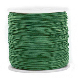 Macram&eacute; bead cord 0.8mm Forest Green