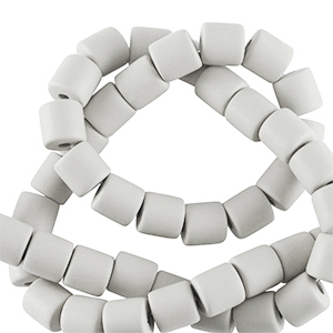 Polymer beads 6mm Light Grey