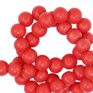 Polymer beads 6mm Red