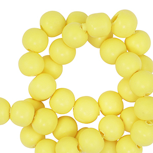 Polymer beads 6mm Yellow