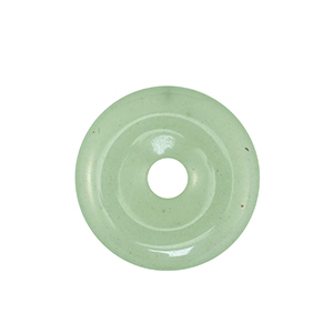 Natural stone charms Aventurine Quartz donut 25mm Green