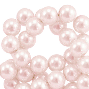 Glass pearls 6mm Light Rose