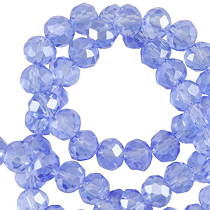 Top faceted beads 3x2mm disc Dodger Blue