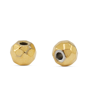 Stainless steel beads 6mm Gold