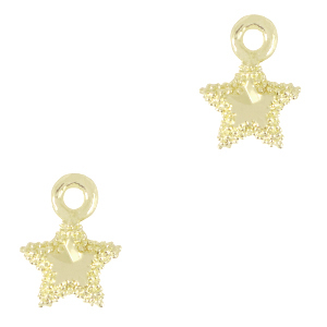 Brass TQ metal charms star Gold