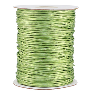 Macram&eacute; bead cord braided 1.5mm Spring Green