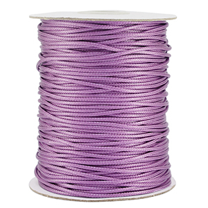 Macram&eacute; bead cord braided 1.5mm Sheer Lilac