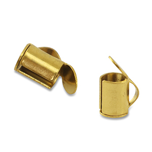 Stainless steel findings slider end cap Gold