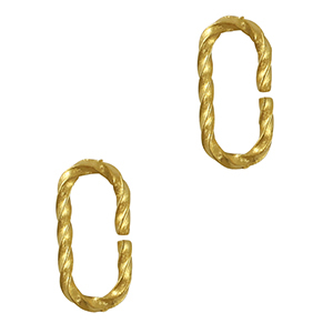 Stainless steel findings jump ring Gold