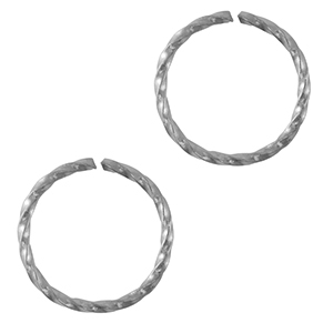 Stainless steel findings jump ring Silver