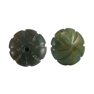 Natural stone beads agate flower Multicolour green orange