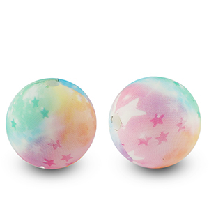 silicone beads 15mm star Multicolor