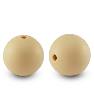 silicone beads 15mm Sand brown