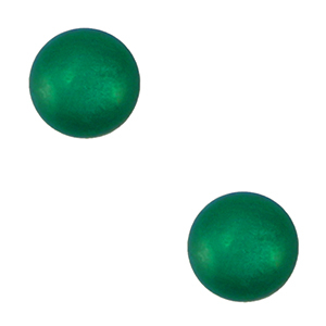 4 mm soft Polaris Elements cabochon "Birthstones" May SS16 shiny Dark Green