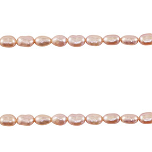 BQ Freshwater pearls rice Seashell Pink