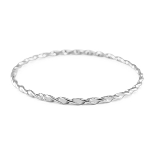 Stainless steel bracelets twisted Silver