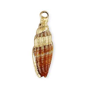 Shell pendants specials Multicolour Red Brown-Gold