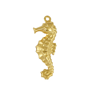 Stainless steel charms seahorse Gold