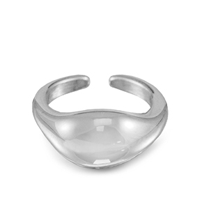 Stainless steel rings drop Silver