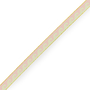 Ribbon text waves Pastel green-Pastel pink