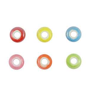 Beads Ceramic rondelle Multicolour