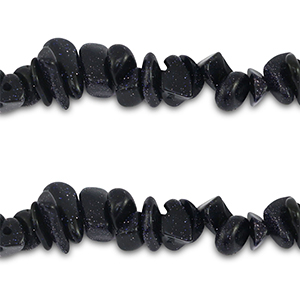 Chipstone beads Glitter Midnight Blue