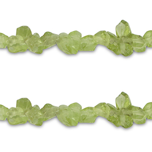 Chipstone beads Peridot Light Olive Green