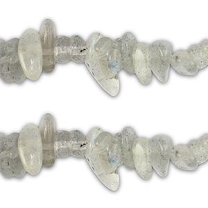 Chipstone beads Transparent Grey