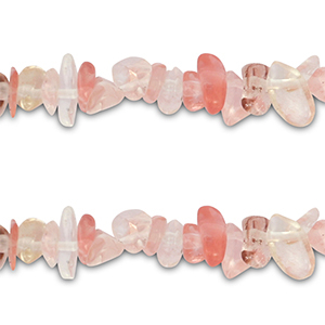 Chipstone beads Transparent Watermelon Pink