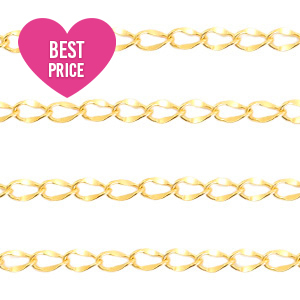 Stainless Steel findings belcher chain Gold