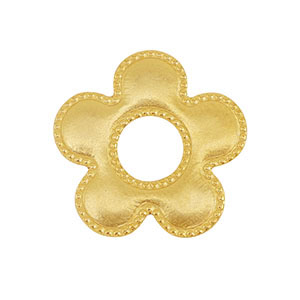 Stainless steel charms/connector flower Gold