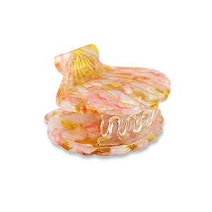 Hair accessories hair claw shell Pink-Gold