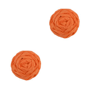 Raffia pendants 12mm Orange