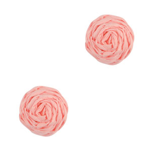 Raffia pendants 12mm Light Pink