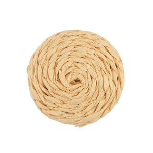 Raffia pendants 25mm Light Peach