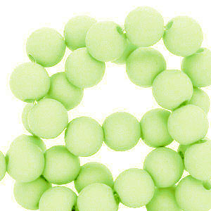 8 mm acrylic beads Lime Green
