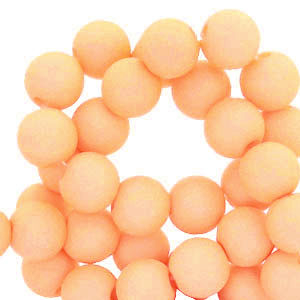 6 mm acrylic beads Peach