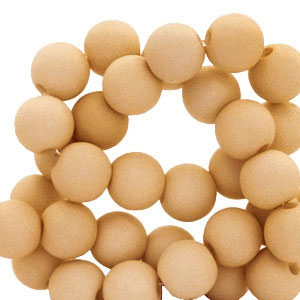 4 mm acrylic beads Light Brown