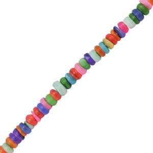 Shell beads disc Multicolor
