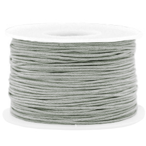 Waxed cord 1mm Grey