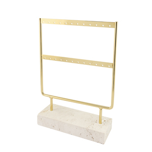 Jewellery display for earrings Natural-Gold