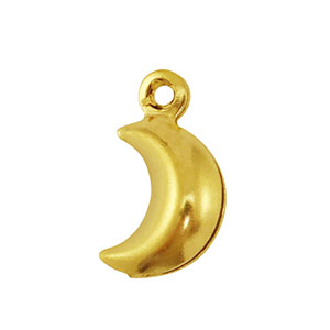 Stainless steel charms moon Gold