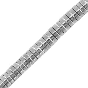 Hematite beads disc 6mm Silver