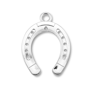 Metal charms horseshoe Silver
