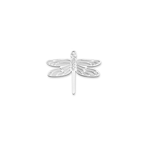 Stainless steel charms dragonfly Silver
