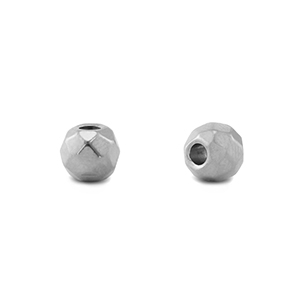 Stainless steel beads 6mm Silver