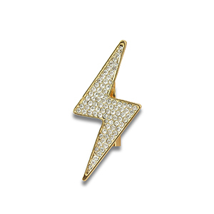Brooches lightning Gold-Silver