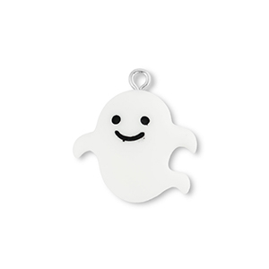 Resin pendants ghost White-Black