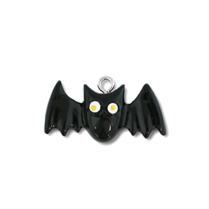 Resin pendants bat Black-White-Yellow